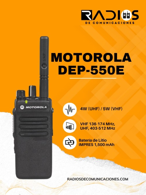 Radio de Comunicación Motorola DEP-550E